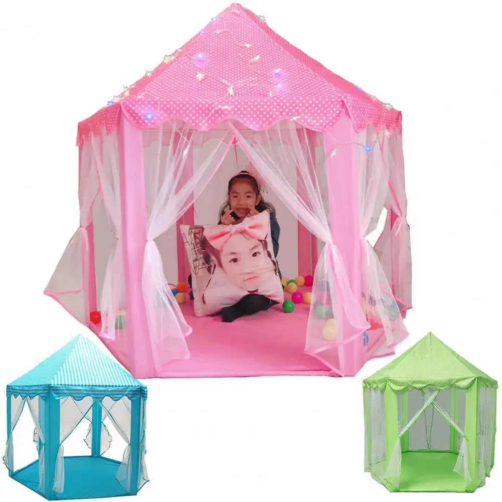 

Play Tent Foldable Durable Space Saving Portable Large Kids Teepee Tents for Home Bedroom moustiquaire lit