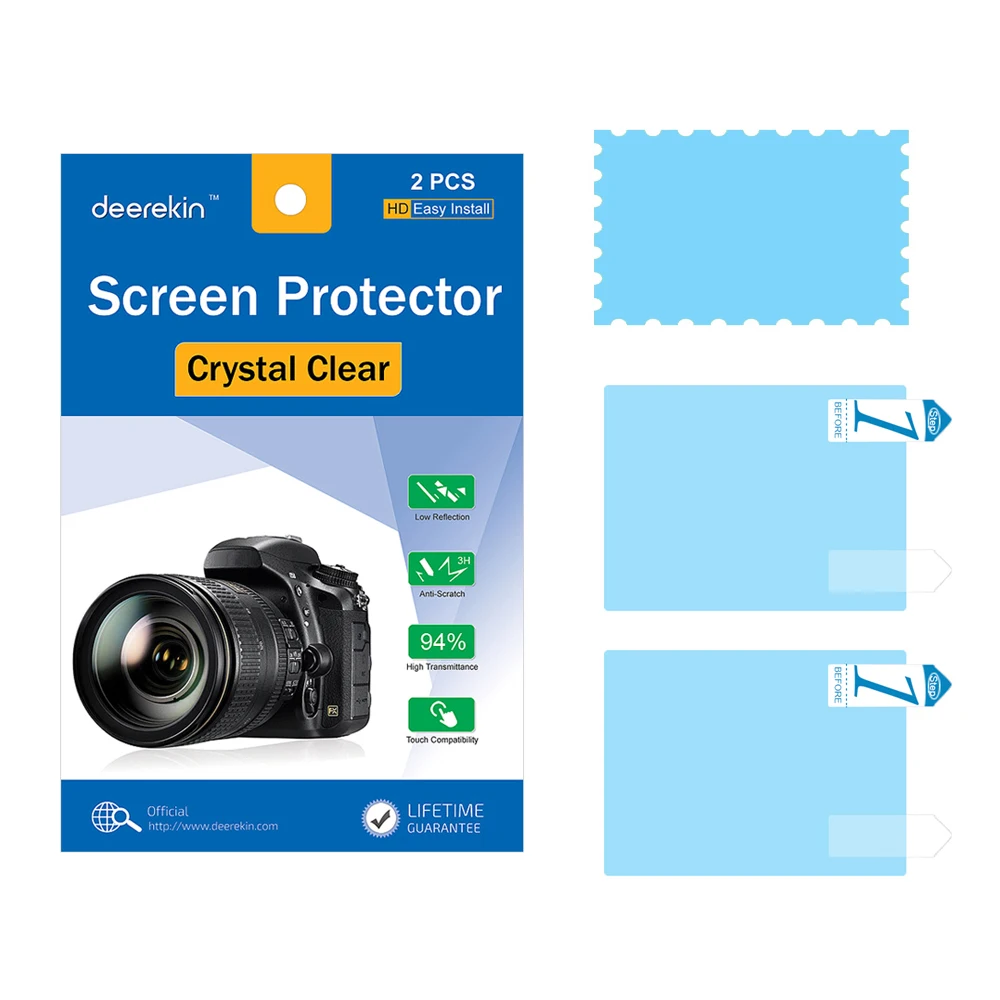 2x Deerekin LCD Screen Protector Protective Film for Sony Alpha A1 A7 A7S A7R A7C FX3 FX30 Mirrorless Digital Camera