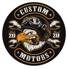 Наклейка с изображением мотоциклиста, белоголового орла, пилота, Нью-Йорка, 2020