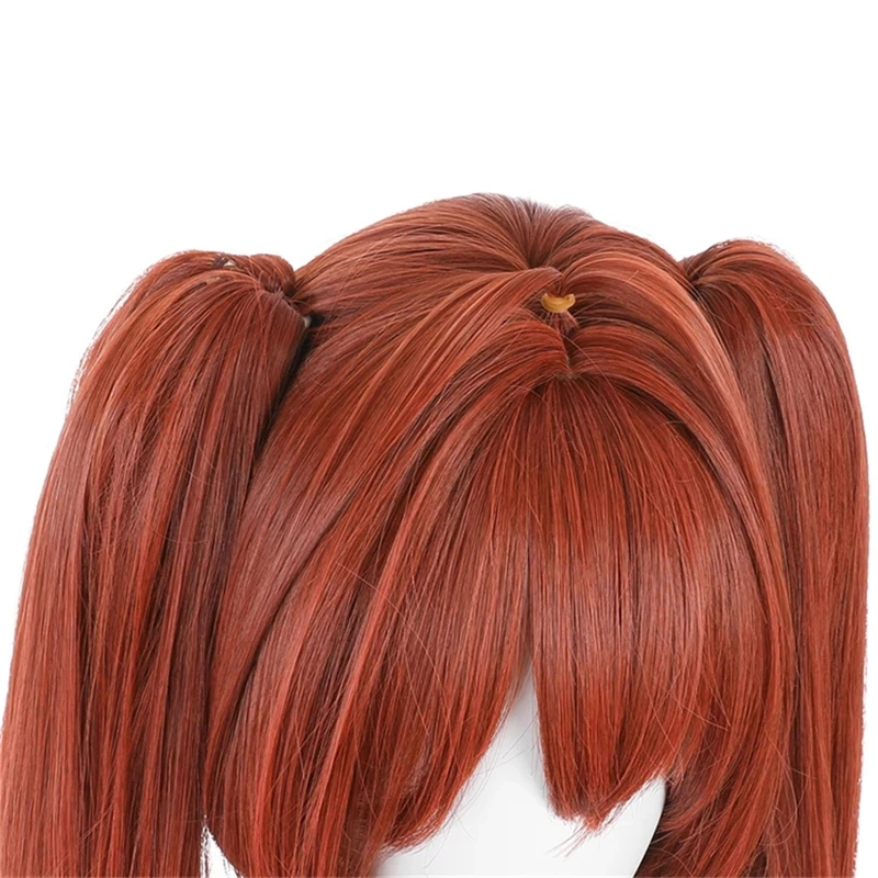 

Takerlama Pretty Derby Daiwa Scarlet Cosplay Wig Yellow Brown Long Double Ponytail Hair Women Anime Role Play