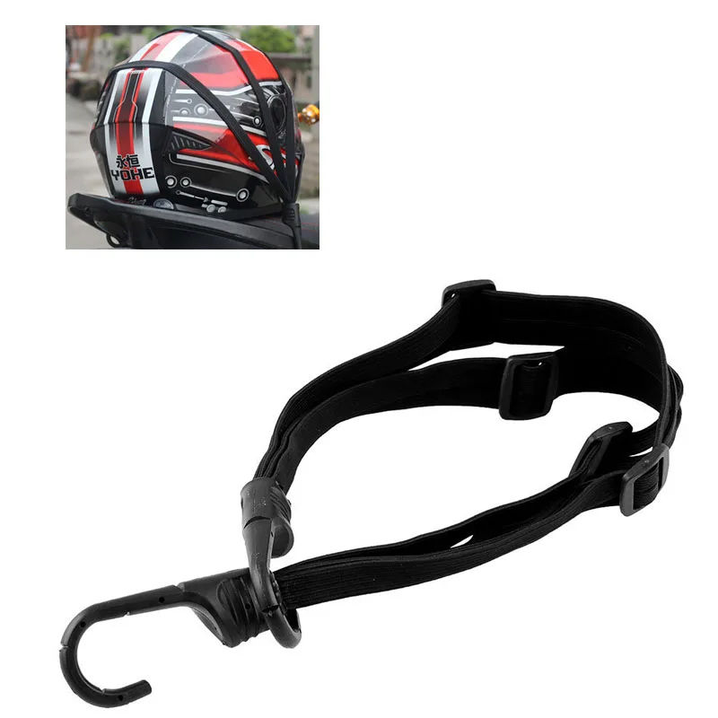 

2 Hooks Motorcycles Moto Strength Retractable Helmet Luggage Elastic Rope Strap