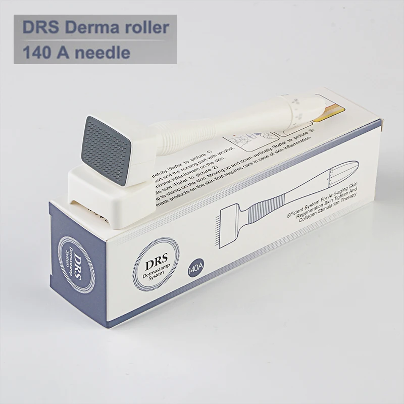 

Adjustable Needle Length DRS 140 Stainless Steel Needle Derma Roller Stamp Microneedle Skin Care Hair Loss Micro needle Therapy