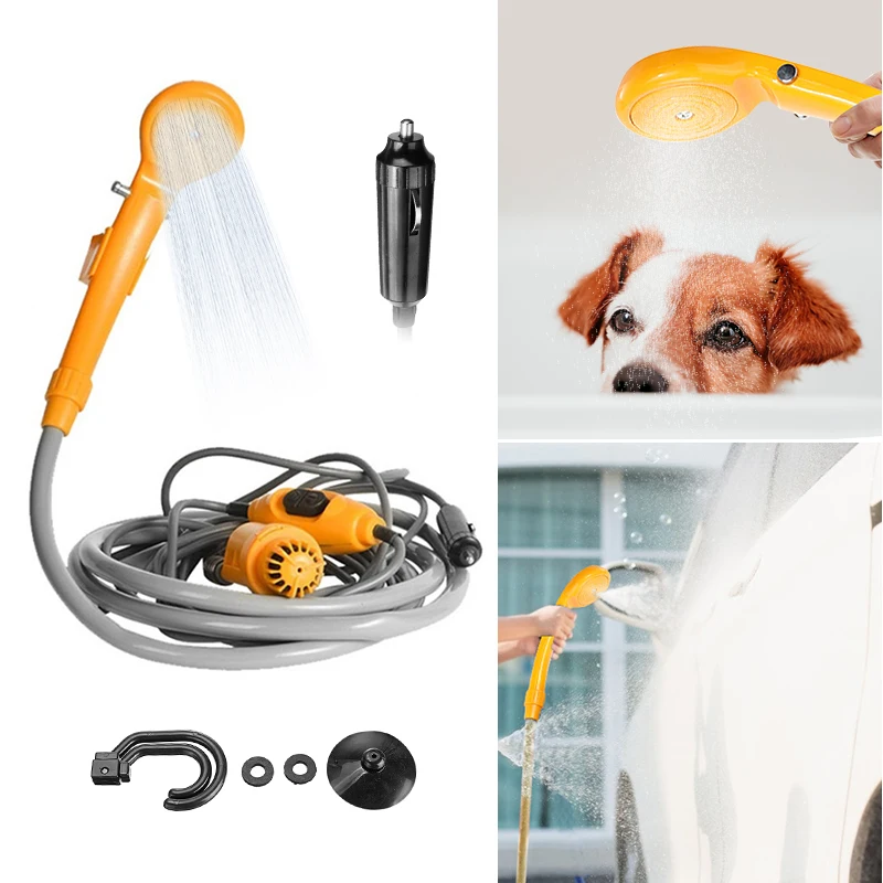 душ для кемпинга Переносной походный 12 в электрические уличные мешки воды