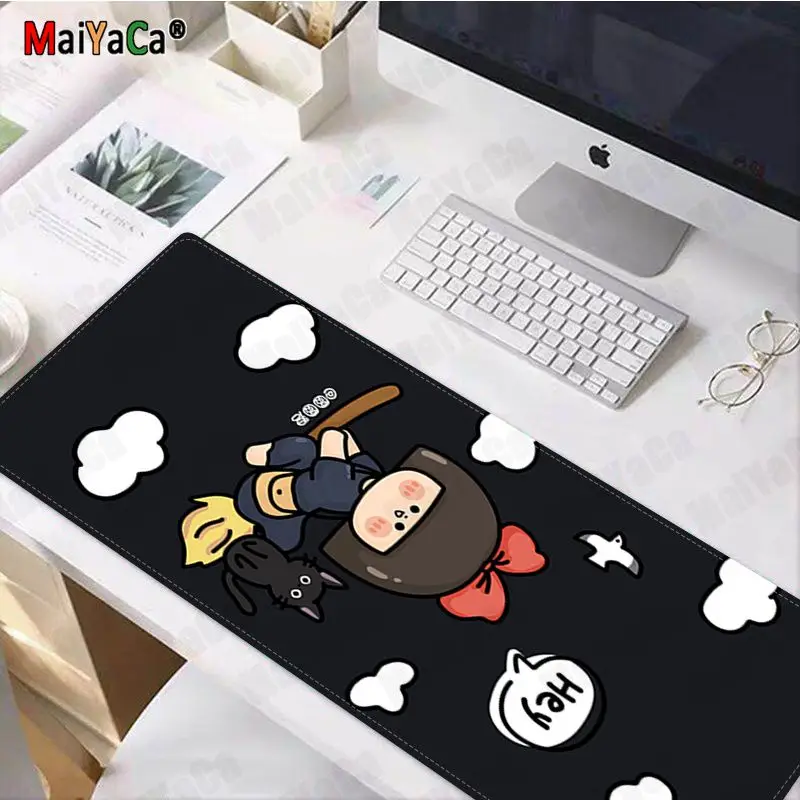 

Cartoon Girl Vintage Cool Silicone large/small Pad to Mouse pad Game Size for Keyboards Mat Mousepad for boyfriend Gift