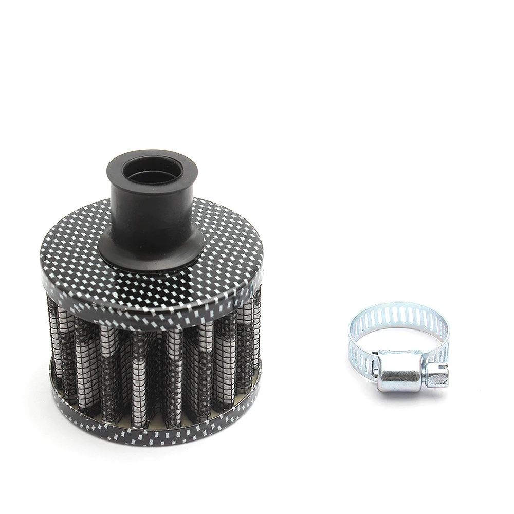 1PC Universal 12mm Cold Air Intake Filter Air Filter Modified Small Air Filter Mushroom Head Auto Parts