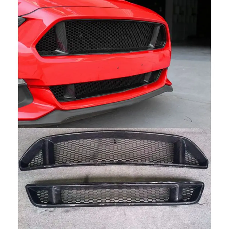 Решетчатые грили для переднего бампера Ford Mustang Реал FRP автомобилей 2015 2016 2017 |