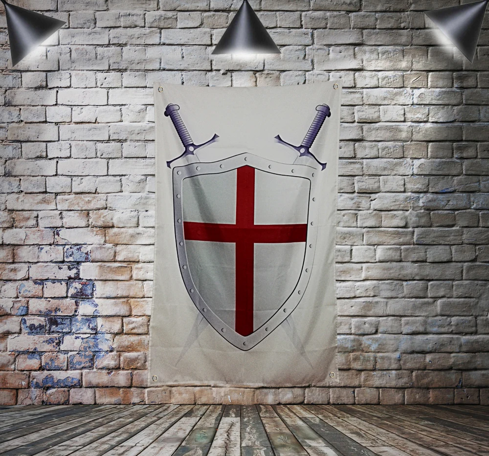

Masonic Knight Templar Flag Banner Polyester Hang On The Wall