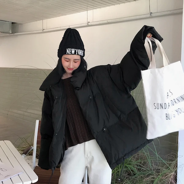 PinkyIsBlack 2019 мода плюс размер 2XL пуховики женские зимние пальто короткие плотные