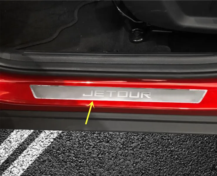

Для CHERY JETOUR X70 2018-2021 защита порога педали из нержавеющей стали против царапин Стайлинг автомобиля