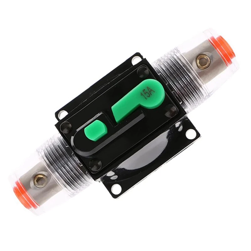 

In-Line Manual Reset Circuit Breaker Car Stereo Audio 12V/24V/32V
