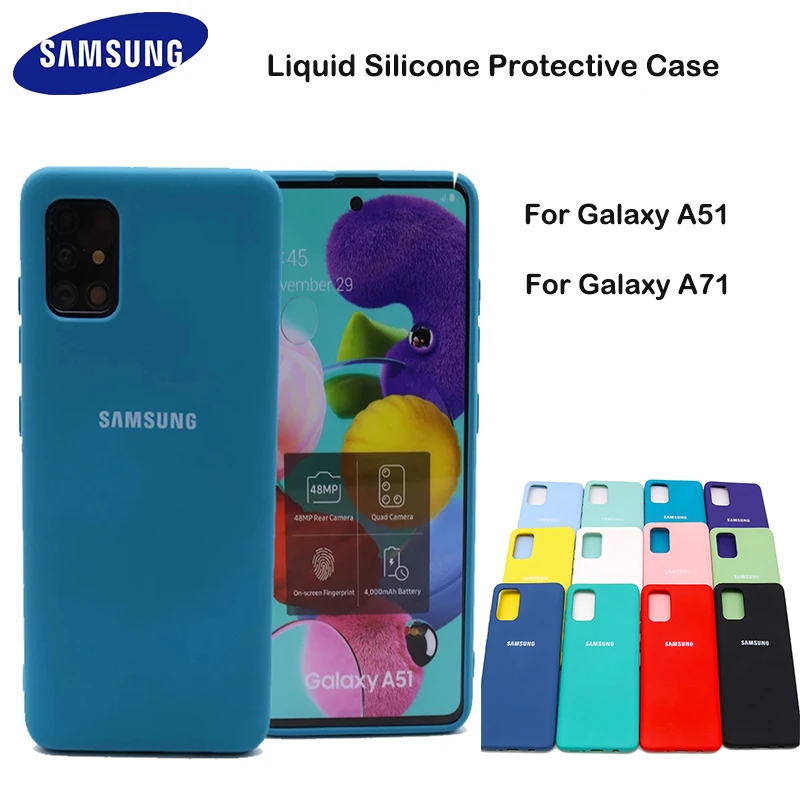 Чехол A51 A71 для Samsung Galaxy шелковистый силиконовый чехол высокого качества мягкая на