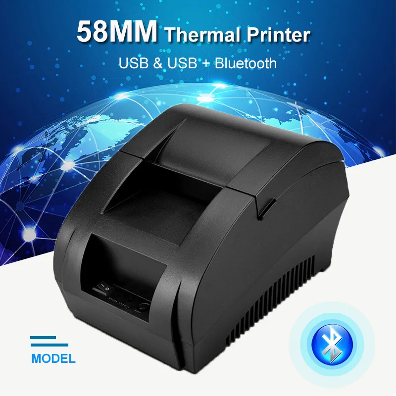 Термопринтер 58 мм с Bluetooth и USB портом|Принтеры| |