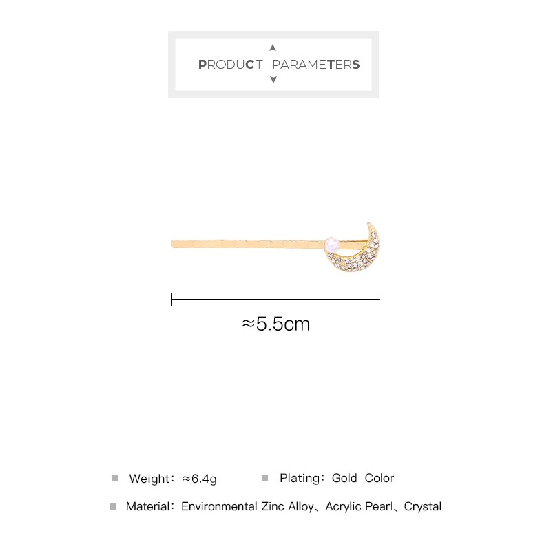 Ethnic Korean Fashion Design Star/Moon/Sun Hairpin For Women Appointment Date Gift Jewelry