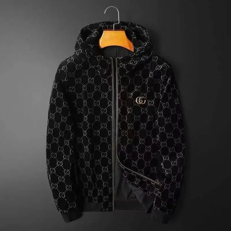 

2021 Retro Hip Hop Fashion Brand Embroidery Sweater Hoodie Spring Autumn Zipper Jackets Men Coat Light Luxury Baseball Uniform