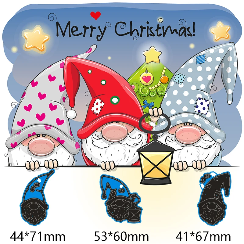3 шт. новогодние шляпы новые металлические режущие штампы украшение
