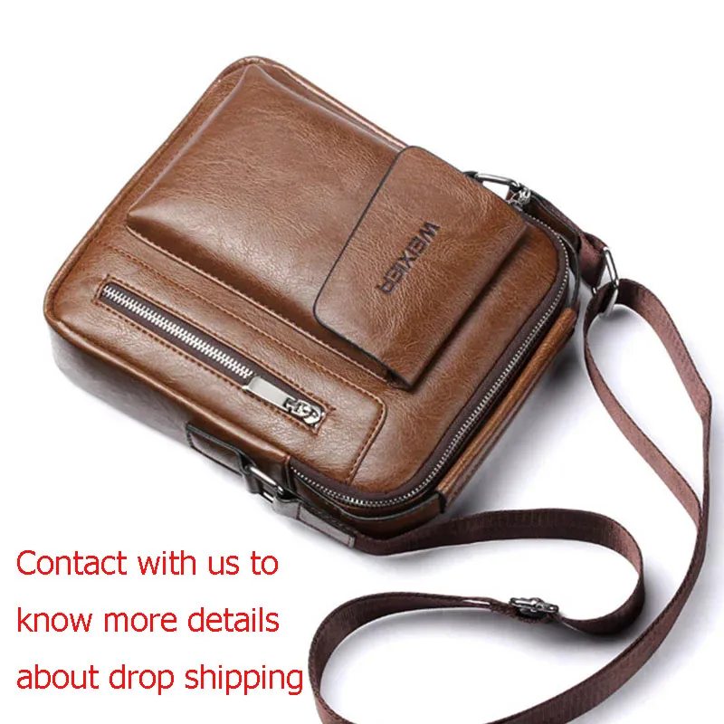 casual men shoulder bag vintage crossbody bags male bag pu handbag capacity men messenger bags top handle tote bag free global shipping