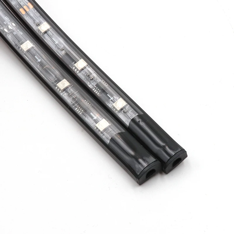 Niscarda 4x DC12V IP65 RGB 5050 SMD музыкальный пульт дистанционного управления RGB Светодиодная лента под автомобильную трубу подсвечивающая днище Система неоновый светильник