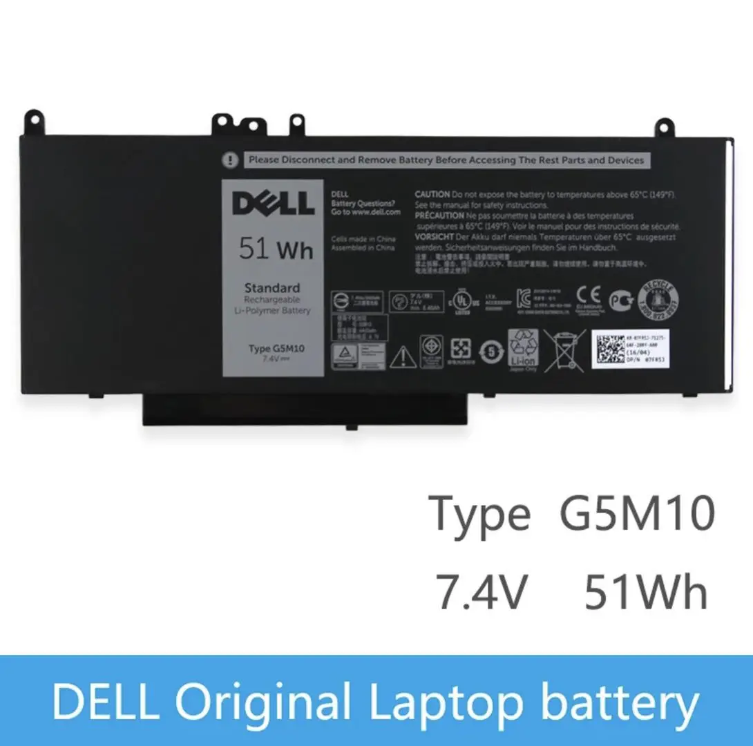 Оригинальный Новый Сменный аккумулятор для ноутбука Dell Latitude E5450 E5470 E5550 E5570 8V5GX R9XM9