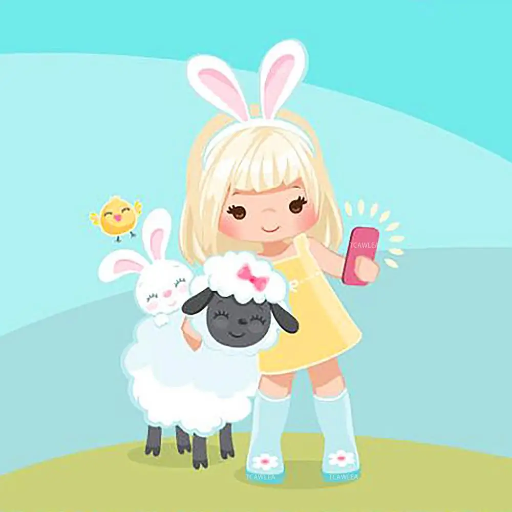 Пресс формы для скрапбукинга с кроликом овечкой девочкой|Вырубные штампы| |