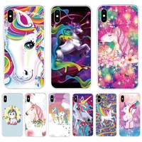 for meizu m8 note m5 m6 m3 m2 note u10 u20 meilan note 8 6 case soft unicorn rainbow cover protective coque phone case