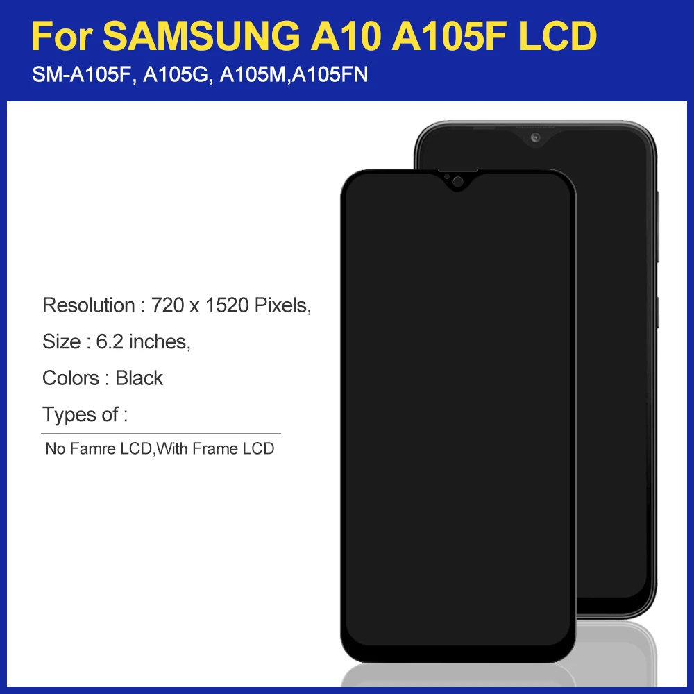 ЖК-дисплей для Samsung galaxy a10/A105/A105F/A105FN сенсорный экран M10 M105F в сборе с сервисным