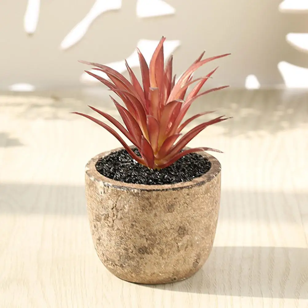 

4Pcs/Set Simulation Succulent Plants Artificial Potted Plant Indoor Ornaments