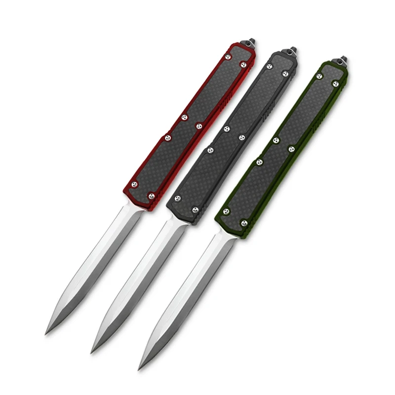 Jual SF OTF Saint Ant Pisau D2 Kekerasan Tinggi Pegangan Serat Karbon Paduan Aluminium Pisau EDC Tetap Luar Ruangan Untuk Berburu Dan Berkemah