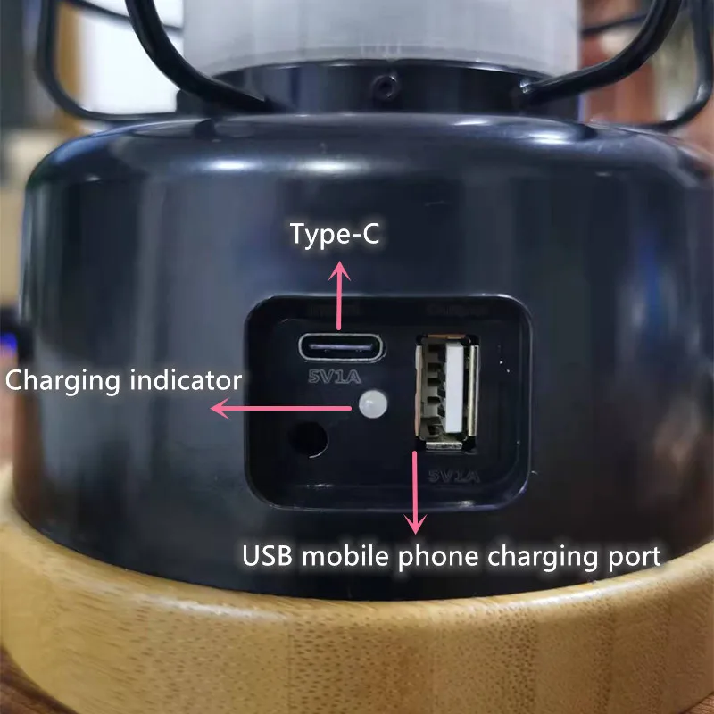 Rope tied portable lamp outdoor lighting charging indoor home camping super bright LED retro horse | Освещение