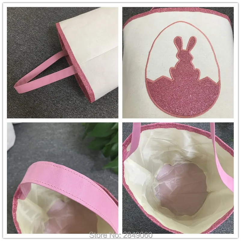 Милые сумки кролик 30 шт./лот пасхальное ведро с кроликом Подарочная сумка для