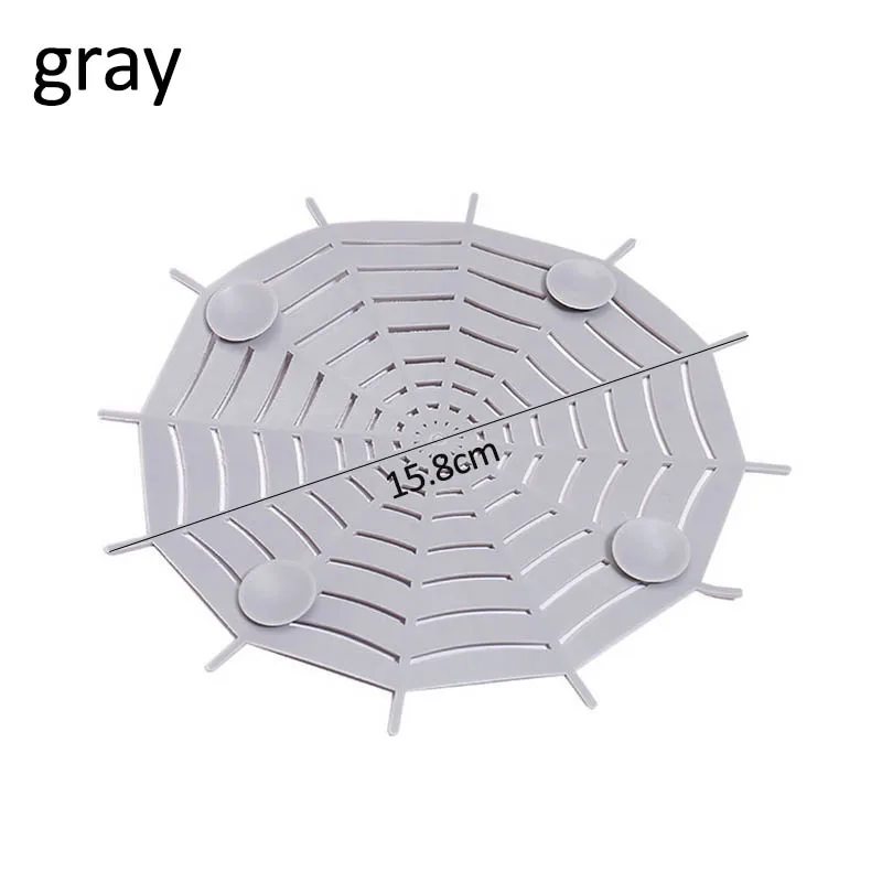 gray 1 шт. аксессуары для душевой и ванной фильтры для раковины портативный паутина слив волос пробка раковина сито для муки фильтр для водостока - Цвет: gray