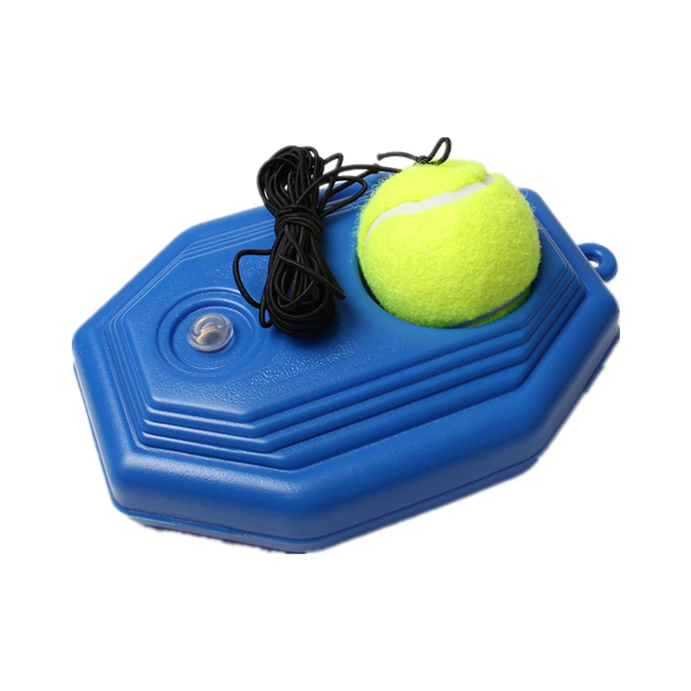 Tennis Base Plus Rope Ball Training Device Plastic Fixed Base for Single Self-learning Rebound Sparring or Pet Toy Ball
