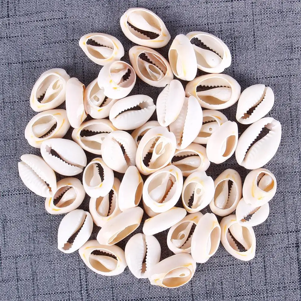 50 шт. Natural Sea Shell Loose Beads для домашнего украшения самодельного изготовления
