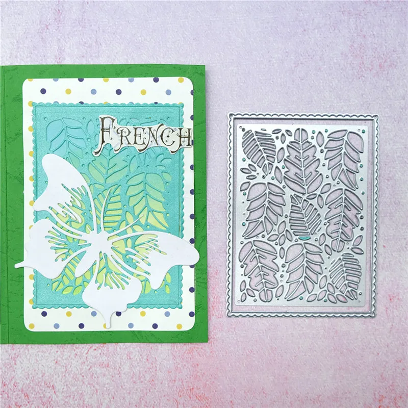 Металлические штампы Eastshape в форме бабочки фоновые виде листьев для скрапбукинга