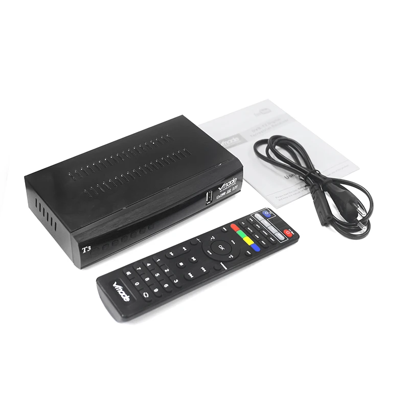 

HD Digital DVB T2 TV Receiver With TV Scart DVB-T2 Support H.265 1080P Terrestrial Receiver