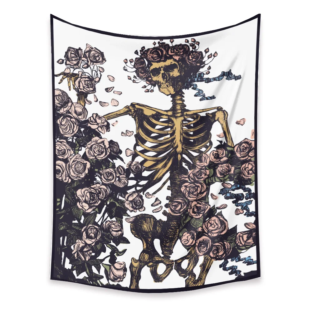 Пеп Астрология хиппи ведьмастерство Tapiz МАНДАЛА ГОБЕЛЕН череп медитация Триппи