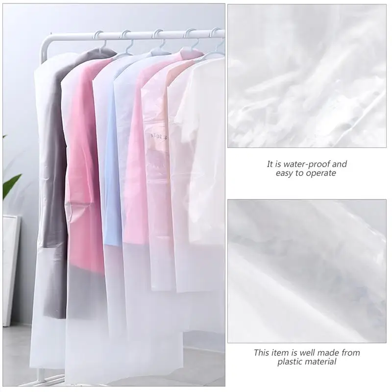 

50 Pcs 60*100cm Clothes Dust Cover Disposable Garment Dust Shield Garment Suit Bag Dust Cover For Clothes