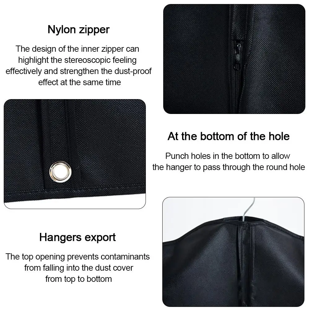 Чехол для одежды защиты от пыли нетканый тканевый чехол домашнего подвешивания