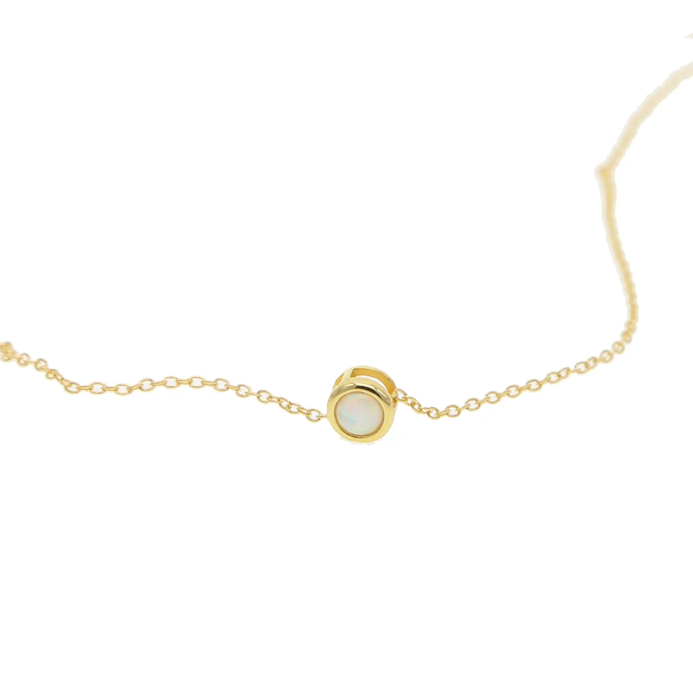 Распродажа колей Моана ожерелье модное мини опал Cz нежное цветной женский