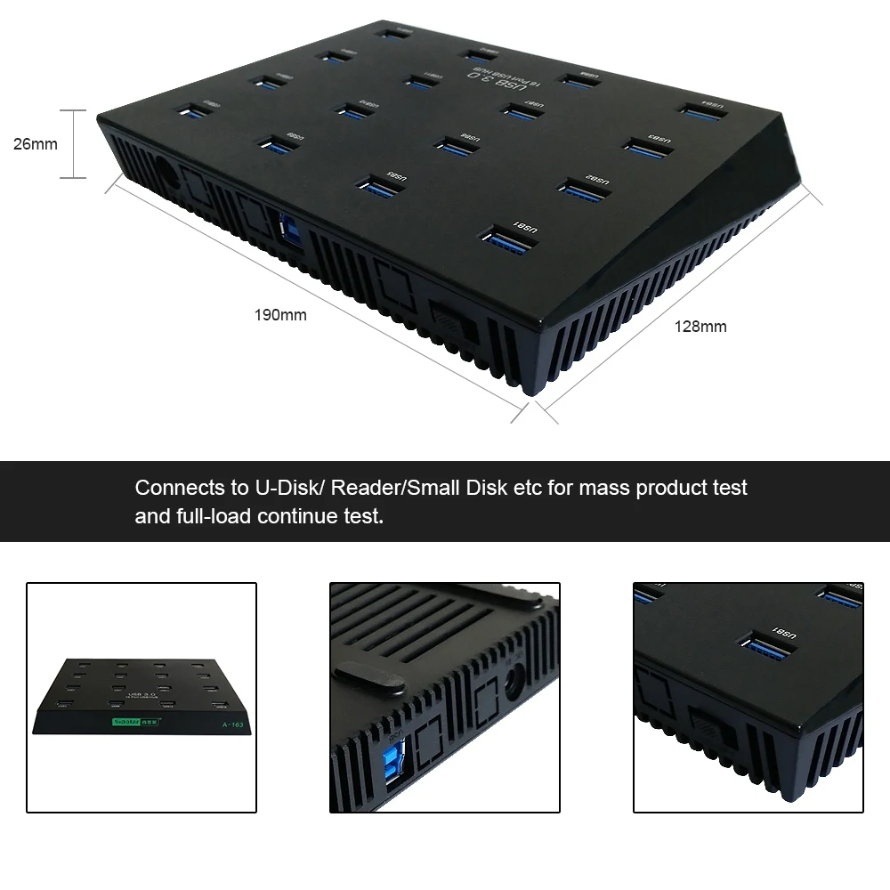 Sipolar A-163 16 портов промышленный USB 3 0 Дубликатор концентратор для партии