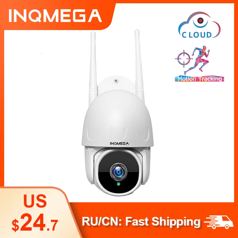 

INQMEGA 1 Inch Cloud 1080P PTZ Speed Dome Wifi Camera Outdoor 2MP Auto-Tracking Camera Wireless Camera Home Surveillance IP Cam