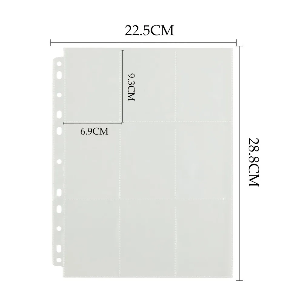 

10pcs Wallet Album Page Collection 90 Pockets Trading Game Card Sets Storage Card Storage Bag Home Storage Album Card Cover #43