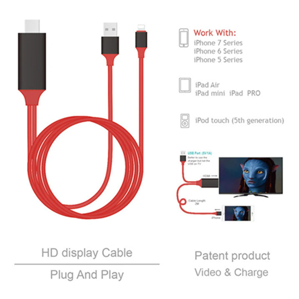 LEJIADA Apple Android Type C мобильный телефон и HDMI синхронный HD кабель для одного
