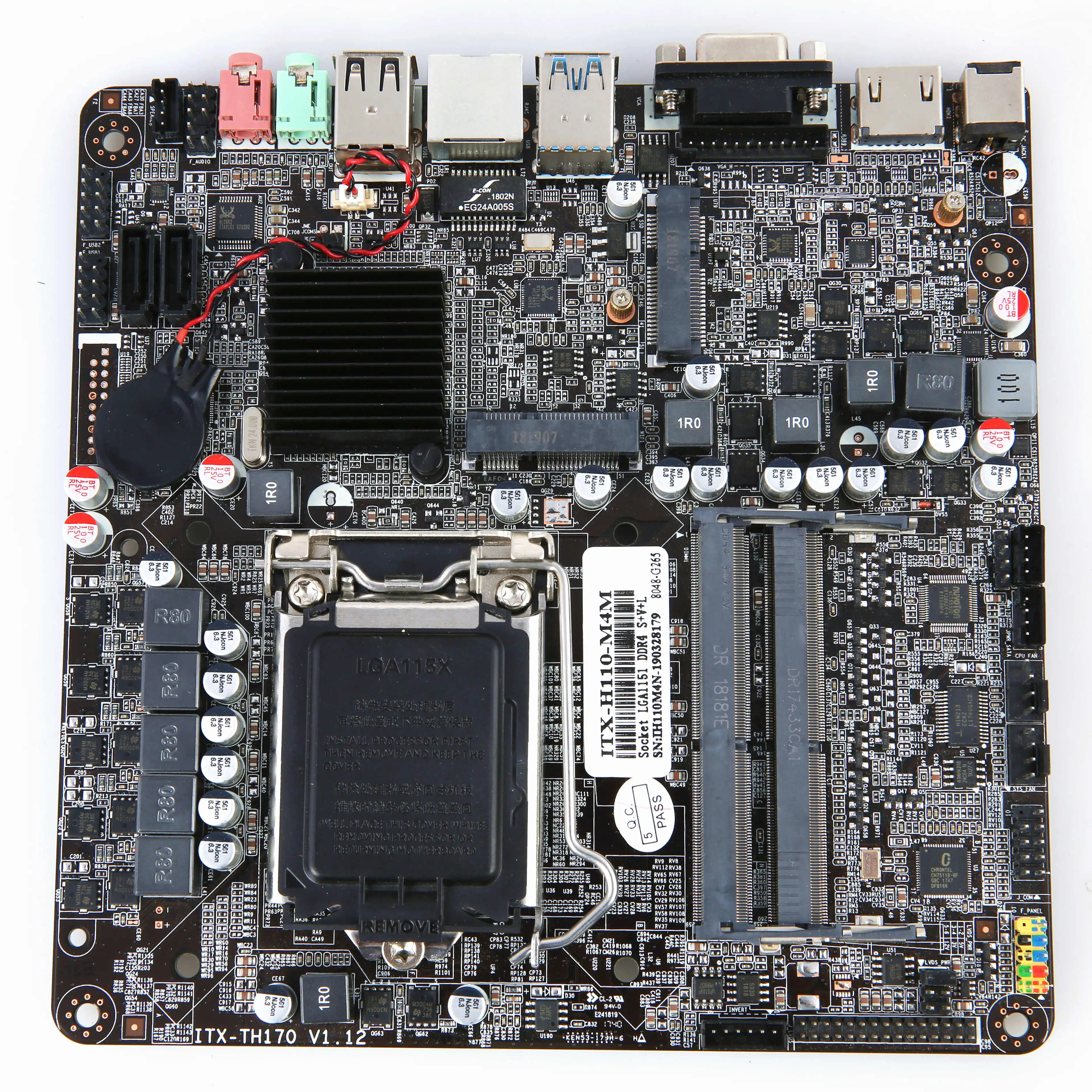 PCWINMAX Mini itx h110 DDR4 Поддержка Intel LGA1151 Pentium/Celeron/Core I3 I5 I7 cpu