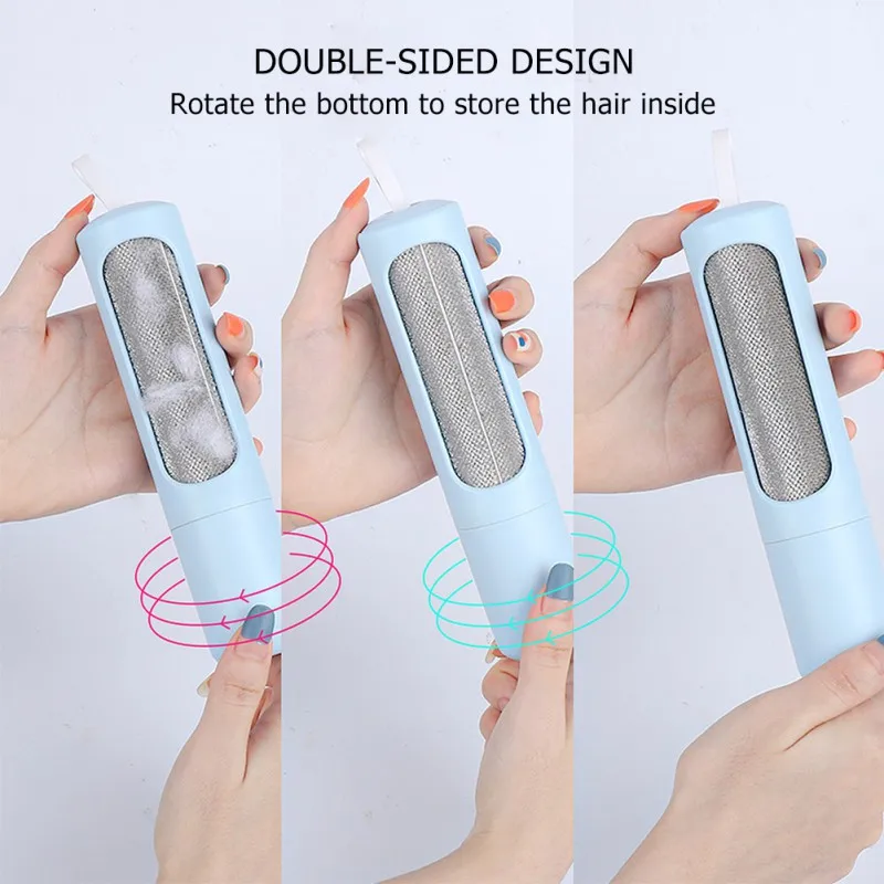 

Drum Type Electrostatic Sticky Hair Cleaner For Pet Cats Dogs