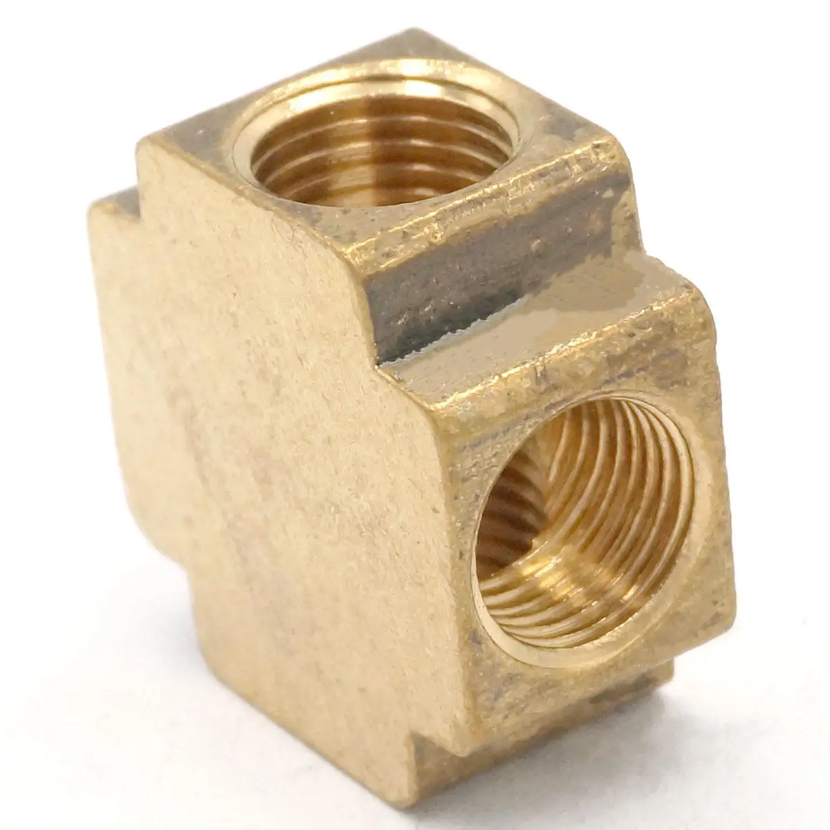 1/4" BSP Thread Cross 4 Way Brass Pipe fitting Equal Female Connector For Grease System hydraulic system | Обустройство дома