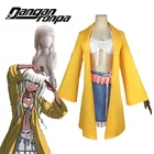 Новинка, костюмы для косплея Danganronpa V3, женская униформа Angie Yonaga из аниме, пальтоюбкабюстгальтерпояспарики, Хэллоуин
