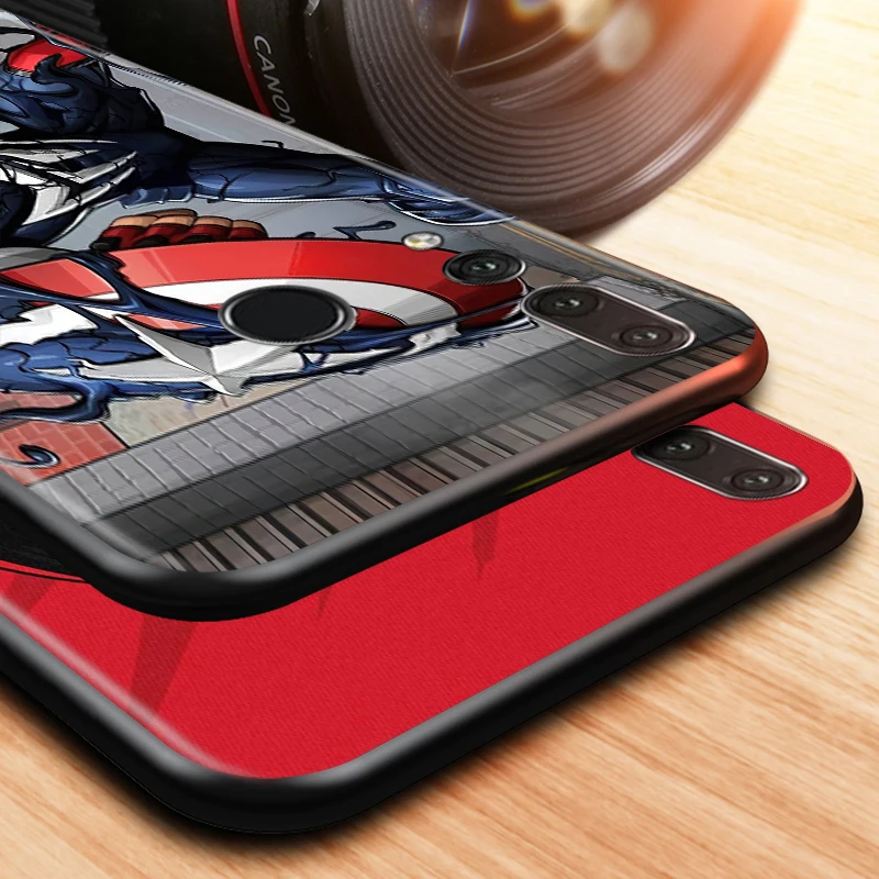 

Venom Spiderman Marvel Soft TPU For Huawei Honor 20i 10i 20E V9 9A 9N 9S 9i 9X 9C 9 Play 3E Lite Pro RU Black Phone Case