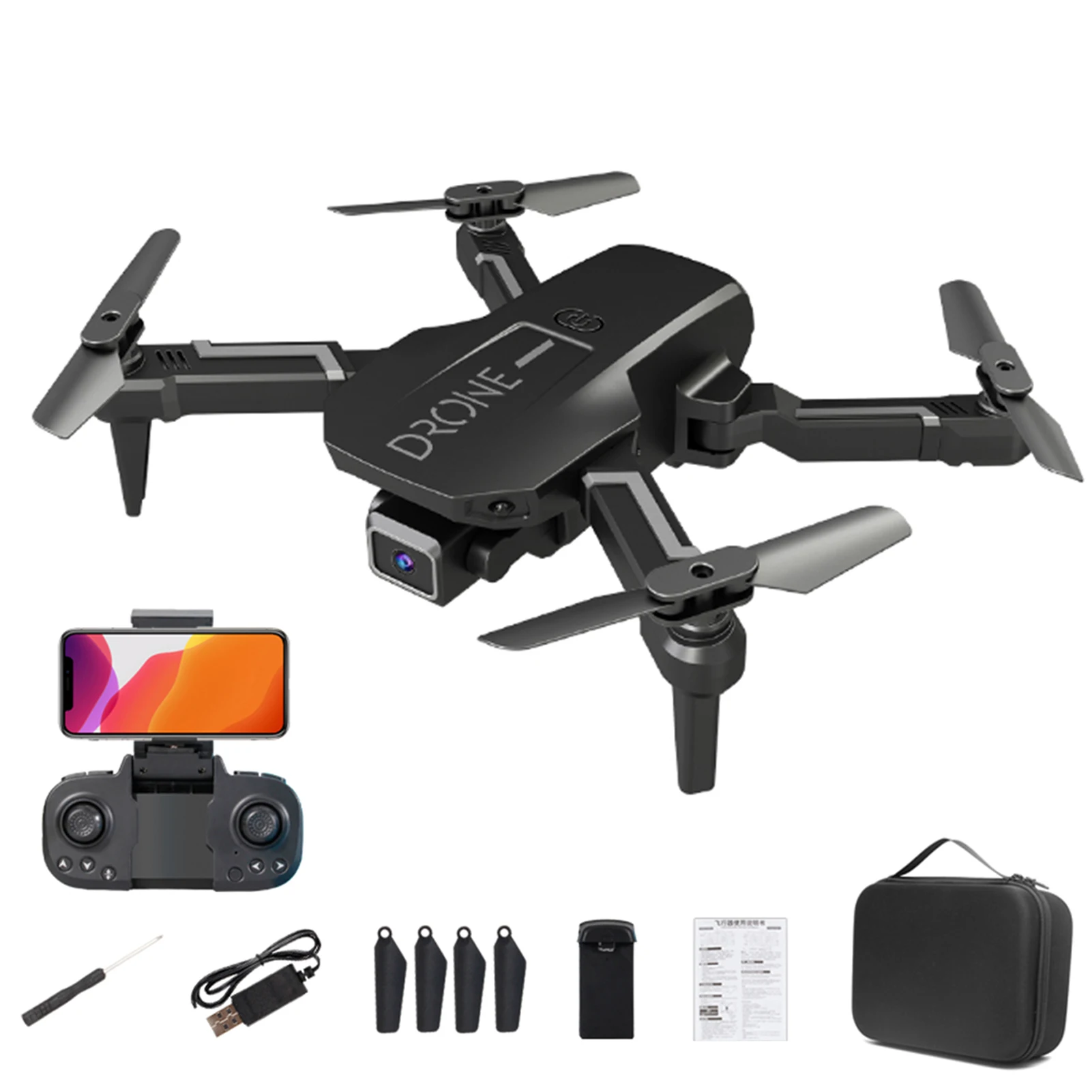 

H3 Mini Drone With 4k Camera Foldable RC Drone WIFI Wide High Hold Professional RC Helicopter One-Key Return RC Aircraft Toys