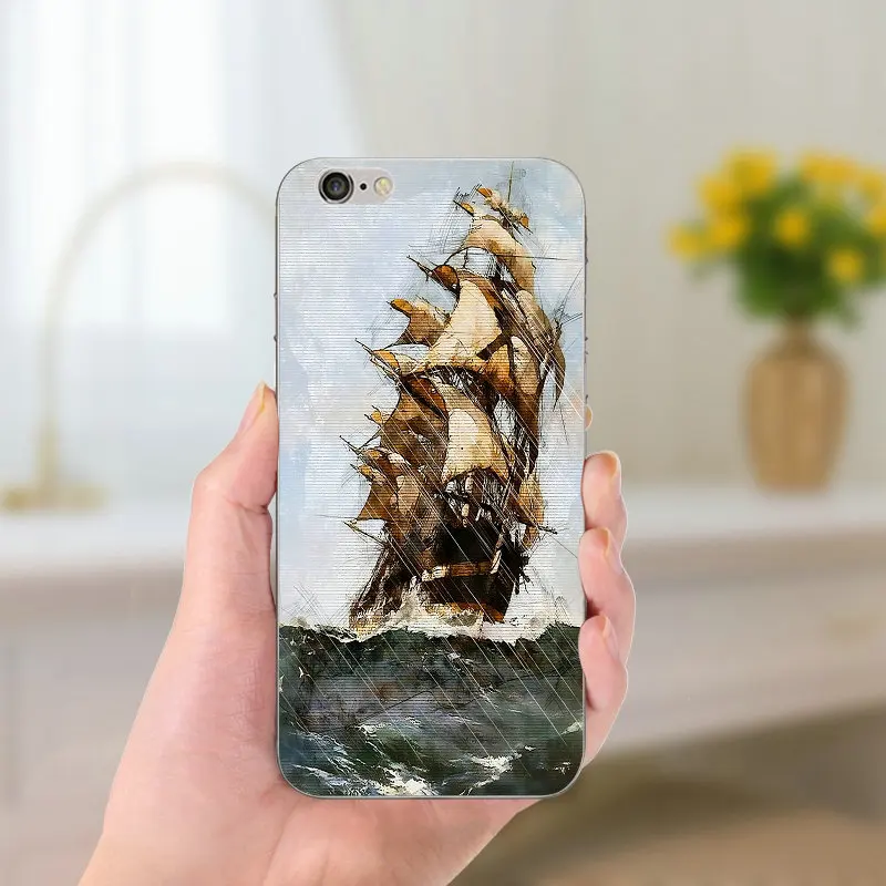 Мягкие силиконовые чехлы из ТПУ для телефонов iPhone 4 4S 5 5C SE 5S 6 6S 7 8 Plus X XR XS Max сумки