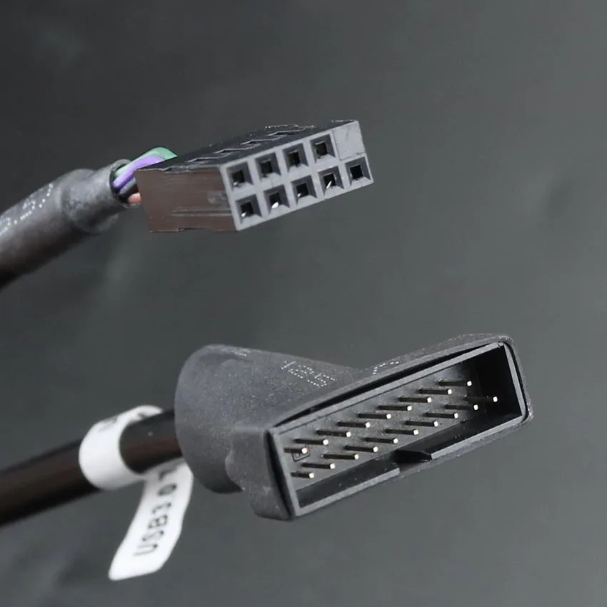 10pcs USB 2.0 9Pin Female Dock to 3.0 20Pin Male Plug Motherboard Cable Converter Adapter For cd-rom floppy drive panel - купить по